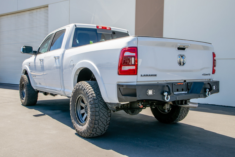 Ram 3500 Rear Bumper - DV8 Offroad - RBDR2-03 with Corner Footsteps and LED Lights - `19-`21 Ram 3500 Rear Bumper - DV8 Offroad - RBDR2-03 with Corner Footsteps and LED Lights - `19-`21